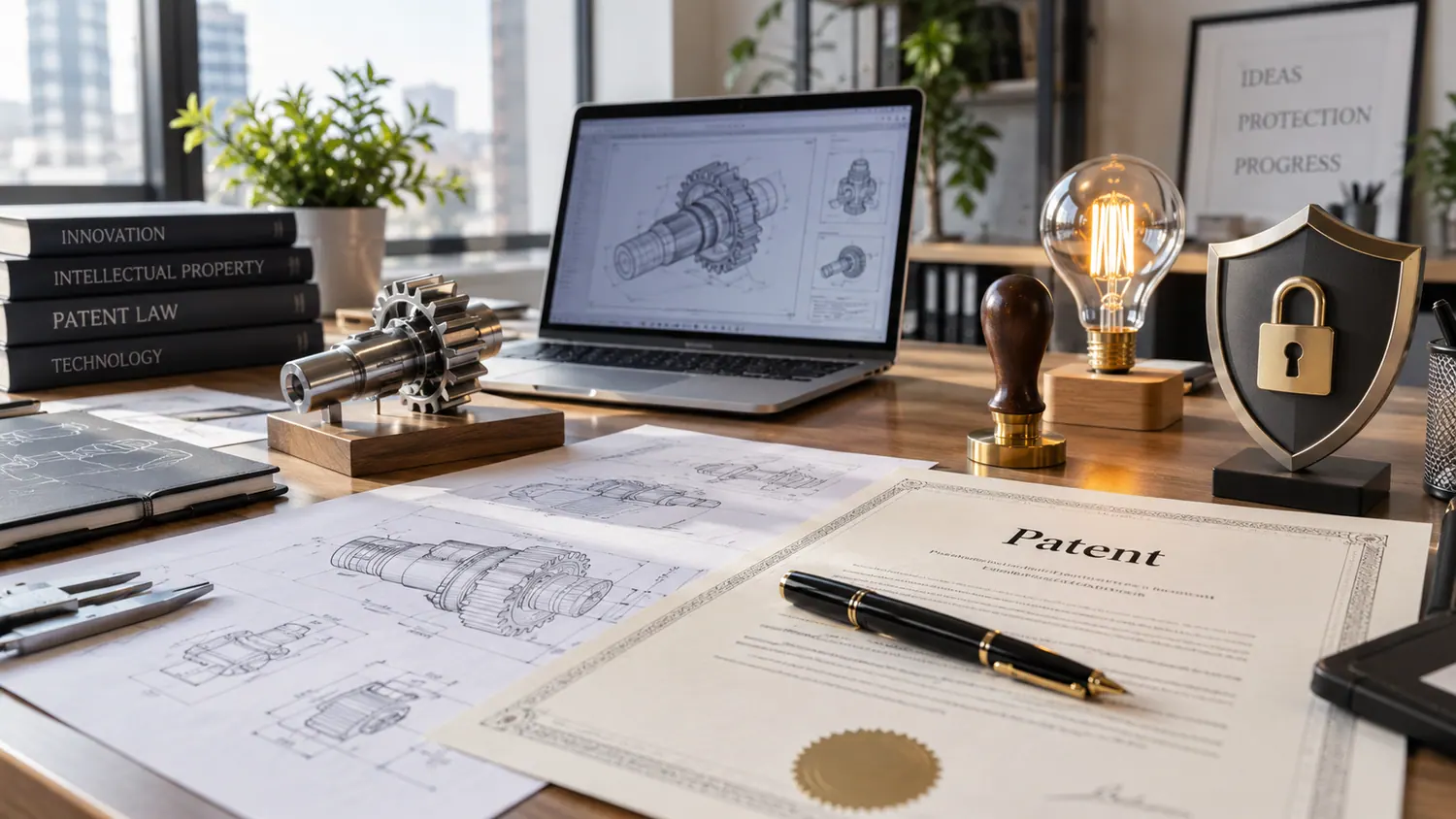 Biurko wynalazcy patent i innowacja