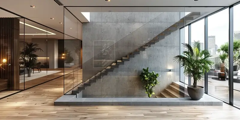 Balustrady balkonowe szklane warszawa 2